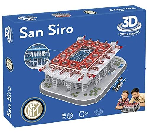 FC Inter- Puzzle 3D Stadio San Siro Versione, Multicolore, 14849