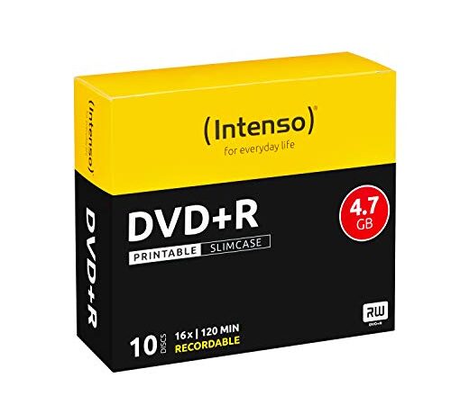 Intenso 4811652 Dvd+R da 4.7 GB, Argento