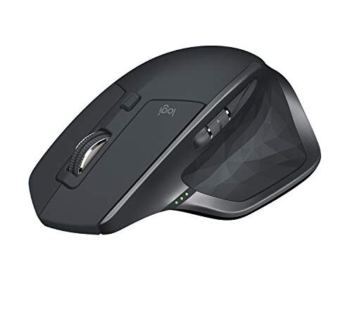 Logitech Mx Master 2S Mouse Wireless, Utilizzo Su Qualsiasi Superficie, Grigio Nero