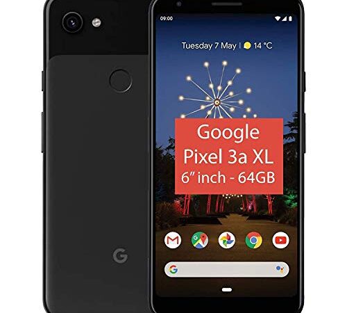 Google Pixel 3A XL da 64 GB, smartphone Android 9.0 (3A XL, colore nero “Just Black”) (Ricondizionato)