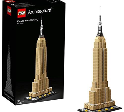 LEGO Architecture Empire State Building, New York, Kit di Modellismo Creativo, Idea Regalo, Costruzioni per Adulti e Ragazzi di 16+ Anni, 21046