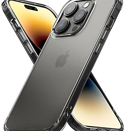 Ringke Fusion Compatibile con Cover iPhone 14 Pro (6.1''), Custodia Anti-Impronta Antigraffio Opaca Sottile Retro Rigido Antiurto Paraurti TPU - Matte Clear