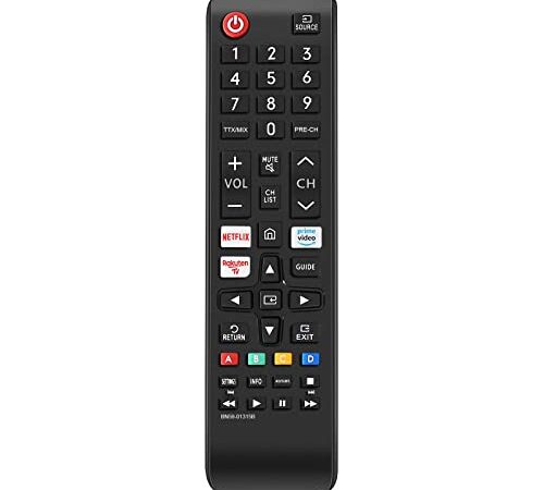 Telecomando universale per Samsung con Netflix, Prime-Video Rakuten-TV Button per Samsung Smart TV LCD LED UHD QLED 4K HDR TV tutti per telecomando Samsung TV