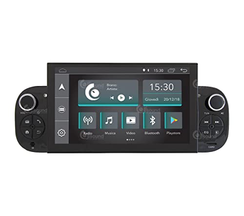 Autoradio Custom Fit per Fiat Panda Android GPS Bluetooth WiFi Dab USB Full HD Touchscreen Display 7"