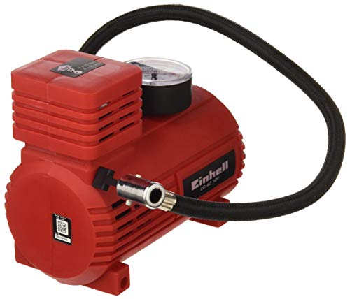 Einhell CC-AC 12V Compressore portatile (12 V da accendi sigari, pressione max18 bar, tubo alta pressione 45 cm, cavo alimentazione 2,9 m)