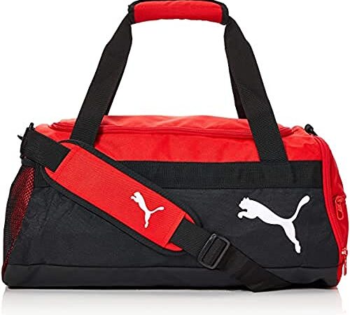 Puma ‎Teamgoal 23 Teambag S - Borsa sportiva, Unisex, Rosso/Nero, OSFA (‎46 x 24 x 23 cm)