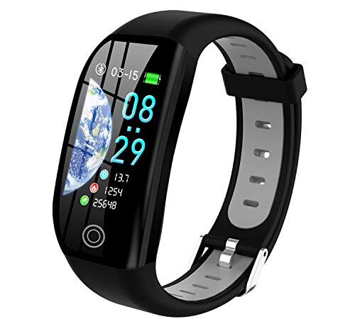 Tipmant Orologio Fitness Uomo Donna Smartwatch Pressione Sanguigna Bracciale Cardiofrequenzimetro da Polso Impermeabile IP68 Contapassi Sportivo Fitness Tracker per iOS Android Samsung Huawei Xiaomi