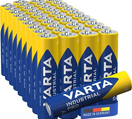 VARTA Industrial Pro AAA Micro batterie alcaline LR03 - Confezione da 40