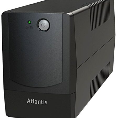 Atlantis OnePower PX1100, UPS Line Interactive 1100VA/550W, AVR (3 stadi), Onda PseudoSinusoidale, 4 prese IEC, 1 Batteria 12V 9Ah