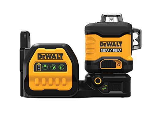 DeWalt Livella laser autolivellante 3 linee 360° XR 18V ​​/ 12V VERDE senza caricabatteria/batteria, Multicolore