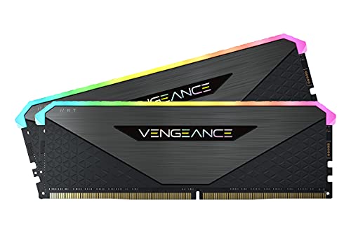 Corsair Vengeance RGB RT 32 GB (2 x 16 GB), DDR4 3600MHz C16 Memoria per Desktop, Illuminazione RGB Dinamica, Ottimizzato per AMD 300/400/500 Series, Compatibile con Intel 300/400/500 Series, Nero