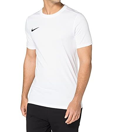 Nike M Nk Dry Park VII JSY SS, Maglietta a Maniche Corte Uomo, Bianco (White/Black), L