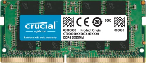 Crucial RAM CT16G4SFRA32A 16 GB DDR4 3200 MHz CL22 (o 2933 MHz o 2666 MHz) Memoria per laptop