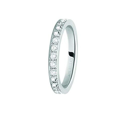 Morellato Anello da donna, Collezione Love Rings, in acciaio e cristalli - SNA41