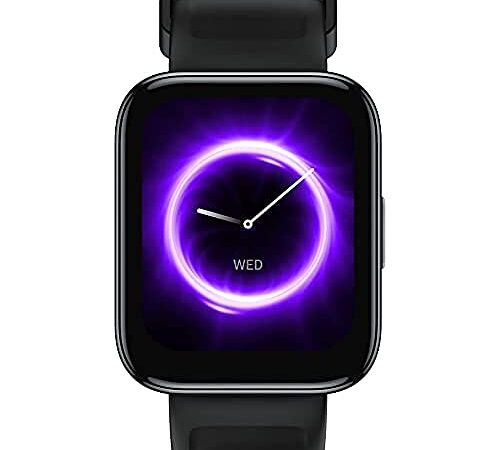 realme Watch 3,Display ampio e luminoso da 1.8’’, Oltre 110 modalità sport Chiamate con, Chiamate con Bluetooth senza interruzioni, Oltre 100 quadranti,black, One Size, RMW2108