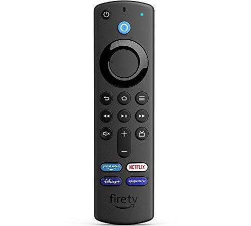 Telecomando vocale Alexa (3ª generazione) per Fire TV, con comandi per la TV – Richiede un dispositivo Fire TV compatibile | Modello 2021