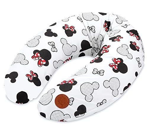Totsy Baby Cuscino per allattamento xxl cuscino per dormire laterale - Cotone Cuscino per gravidanza Cuscino per posizionamento per adulti Mouse