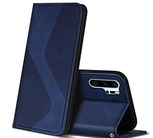 ZONNAVI Cover per Huawei P30 PRO, Flip Custodia Pelle PU con [Slot Cart] [Supporto Stand] [Magnetica], Cover a Libro Portafoglio per Huawei P30 PRO (Blu)