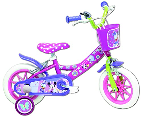 Disney Minnie-Bicicletta per bambini, misura 12'', Multicolore