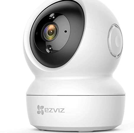 EZVIZ C6N Telecamera Wi-Fi Interno 2K Motorizzata a 360°, Videocamera Sorveglianza Interno Wi-Fi per Animali e Bambini con Visione Notturna, Tracciamento del Movimento e Audio Bi-direzionale