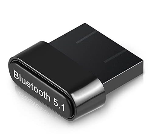 Adattatore Bluetooth USB 5.1, Mini Chiavetta Bluetooth per PC Laptop Dongle Bluetooth Compatibile con Windows 11/10/8/7