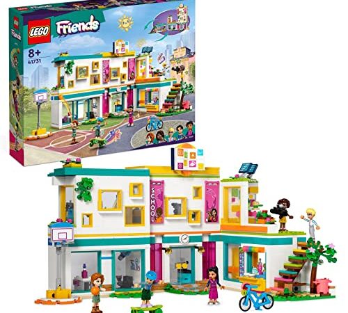 LEGO 41731 Friends La Scuola Internazionale di Heartlake City, Giochi per Bambine e Bambini con Edificio Modulare, 5 Personaggi 2023 e Accessori, Regalo Prima Comunione