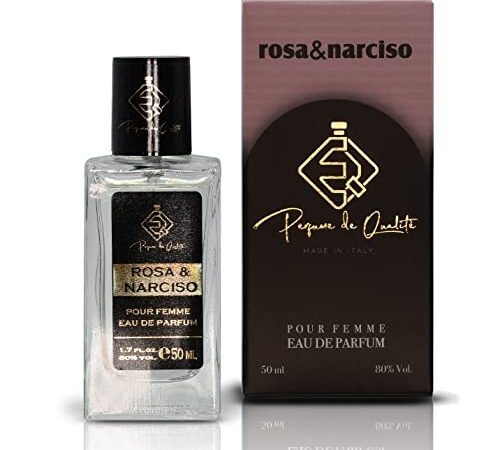 Rosa e Narciso Profumo Equivalente per Donna Compatibile con Narciso for her Eau de Parfum 50 ml