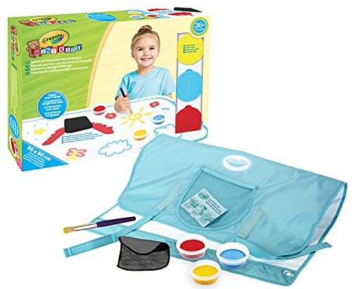 CRAYOLA- Mini Kids, Tappetone Pittura e Ripittura, Maxi Superficie Riutilizzabile per Dipingere con Le Tempere Lavabili, età 36 Mesi +, 81-1486, Multicolore