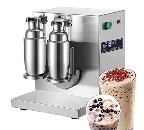 hzexun Shaker Elettrico Professionale in Acciaio Inox,Smoothies, Cocktail,Milkshake e Frullati Proteici per Ristoranti, Caffè