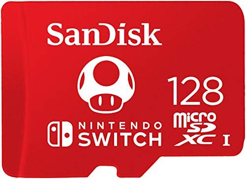 SanDisk Scheda microSDXC UHS-I per Nintendo Switch 128GB - Prodotto con Licenza Nintendo, fino a 100 MB/s UHS-I Class 10 U3