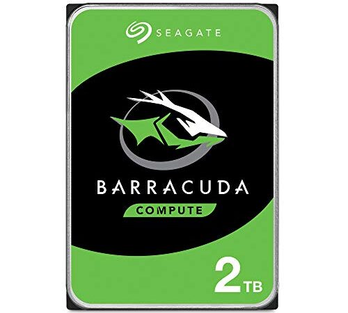 Seagate BarraCuda, 2 TB, Hard Disk Interno, SATA da 6 GBit/s, 3,5", 7.200 RPM, Cache da 64 MB per PC Desktop, ST2000DM008
