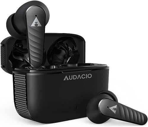 Audacio Cuffie Bluetooth 5.0 Auricolari Wireless Stereo HiFi Cuffia Senza Fili 24 Ore di Riproduzione In-Ear Cuffie, Sport Impermeabile IPX5 con Touch Controllo