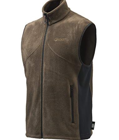 BERETTA Smartech - Gilet da Caccia in Pile, da Uomo, Colore: Marrone Marrone XL