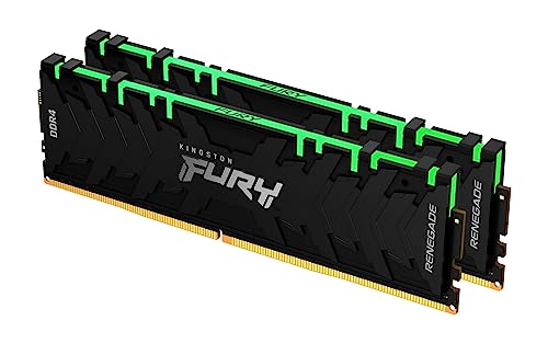 Kingston FURY Renegade RGB 32GB (2x16GB) 3600MHz DDR4 CL16 Memoria Gaming Kit per Computer Fissi Kit da 2, KF436C16RB1AK2/32