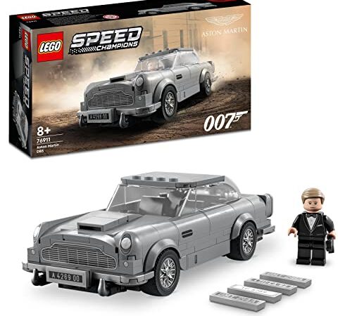 LEGO 76911 Speed Champions 007 Aston Martin DB5, Modellino Auto Giocattolo con Minifigure James Bond, Set da Collezione del Film No Time To Die, da 8 anni in su