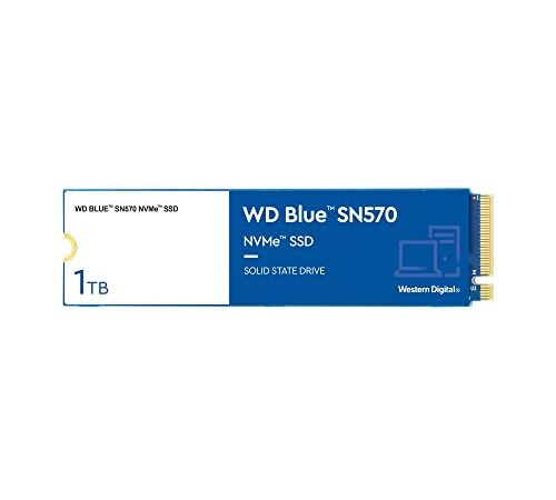 WD Blue SN570 1TB M.2 PCIe NVMe SSD, con velocità di lettura fino a 3500 MB/s