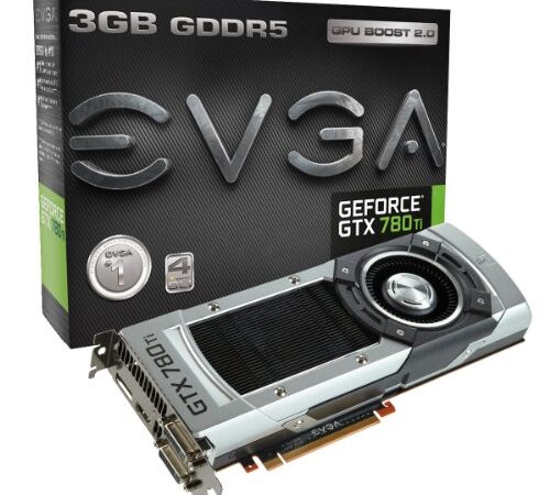 EVGA Scheda grafica GeForce GTX 780 Ti, 3GB, 3072MB,GDDR5 384bit, Dual-Link DVI-I, DVI-D, HDMI, DP, SLI Ready (03G-P4-2881-KR) 03G-P4-2881-KR