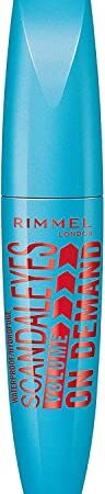 Rimmel London, Mascara ScandalEyes Volume on Demand Waterproof, Mascara Volumizzante, Resistente all'Acqua, Nero