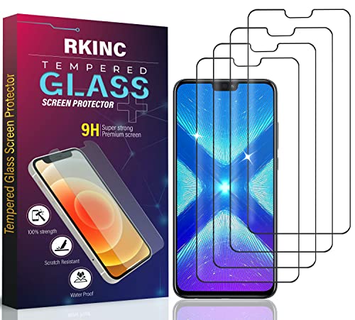 RKINC Vetro Temperato [4 Pezzi] per Huawei Mate 20 lite, Honor Play, Pellicola salvaschermo, Durezza 9H 0,33 mm [garanzia a vita] [antigraffio] [antifrantumazione] [senza bolle]