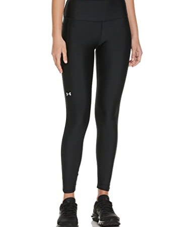 Under Armour HG Armour HiRise Leg, Leggings sportivi Donna, Nero (Black / White) , M